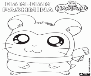 Colorear El hamster Pashmina