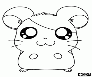 Colorear Hamtaro, el hámster protagonista