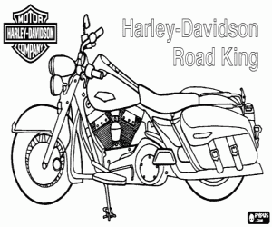 Colorear Harley-Davidson Road King