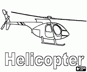 Colorear Helicóptero