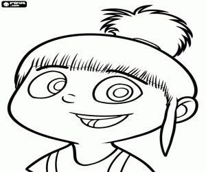 Colorear La hermana pequeña es Agnes