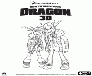 Colorear Los hermanos vikingos Thorston