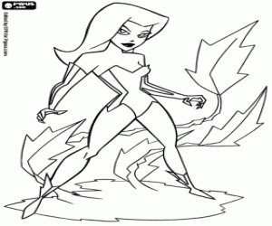 Colorear Hiedra Venenossa, enemiga Batman