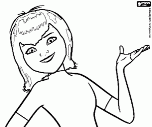 Colorear La hija del conde Drácula, Mavis