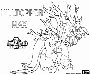Colorear Hilltopper Max, Invizimals LOD