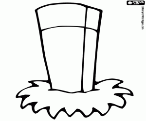 Colorear Hito de hormigón de la carretera