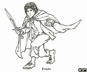 Colorear El hobbit Frodo