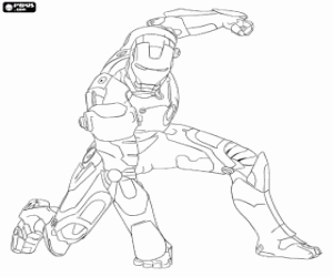 Colorear Hombre de Hierro o Iron Man