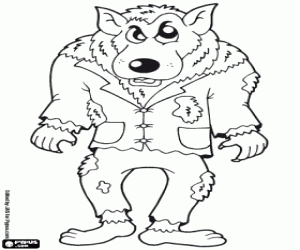 Colorear Hombre lobo