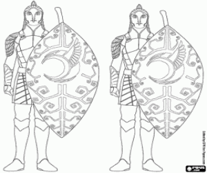 Colorear Hombres Hoja