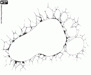 Colorear La huella enorme de Bigfoot