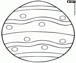 Colorear Huevo de Pascua decorado