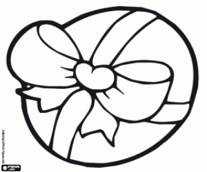 Colorear Un huevo de Pascua envuelto