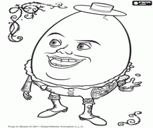 Colorear Humpty Dumpty