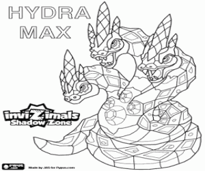 Colorear Hydra Max, Invizimals LOD
