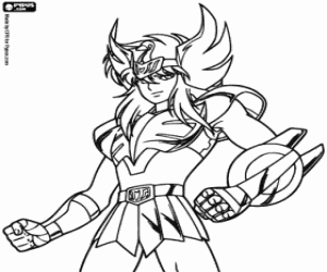 Colorear Hyoga de Cisne