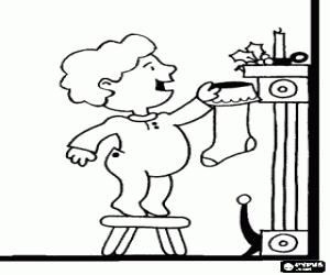 Colorear Ilusión infantil en Nochebuena