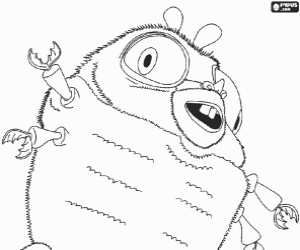 Colorear Un insecto gigante,Insectosaurio