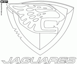 Colorear Insignia CF Jaguares de Chiapas