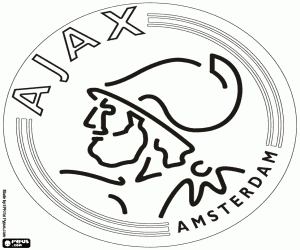 Colorear Insignia de Ajax Amsterdam