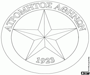 Colorear Insignia de Atromitos Atenas