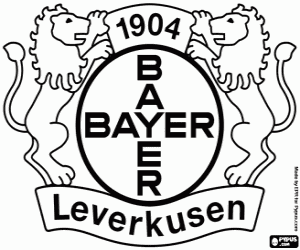 Colorear Insignia de Bayer Leverkusen