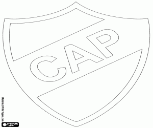 Colorear Insignia de CA Platense