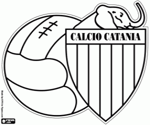 Colorear Insignia de Calcio Catania