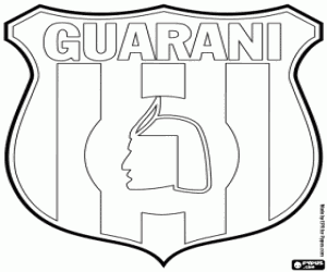 Colorear Insignia de Club Guaraní