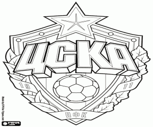 Colorear Insignia de CSKA Moscú