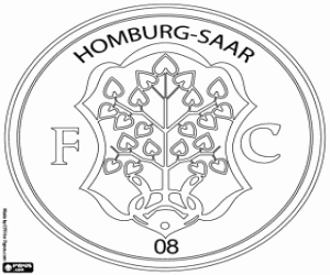 Colorear Insignia de FC 08 Homburg