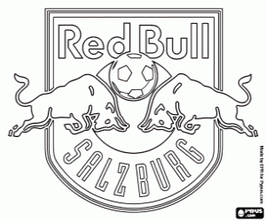 Colorear Insignia de FC Red Bull Salzburg
