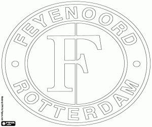 Colorear Insignia de Feyenoord Rotterdam