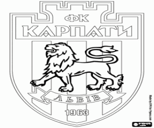 Colorear Insignia de FK Karpaty Lviv