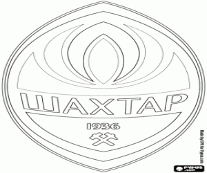 Colorear Insignia de FK Shajtar Donetsk