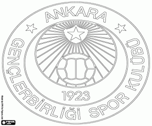 Colorear Insignia de Gençlerbirliği SK