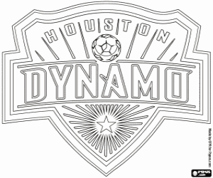 Colorear Insignia de Houston Dynamo