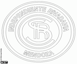 Colorear Insignia de Independiente Rivadavia
