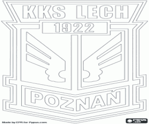 Colorear Insignia de Lech Poznan
