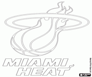 Colorear Insignia de Miami Heat