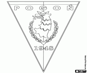Colorear Insignia de MKS Pogoń Szczecin