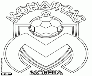 Colorear Insignia de Monarcas Morelia