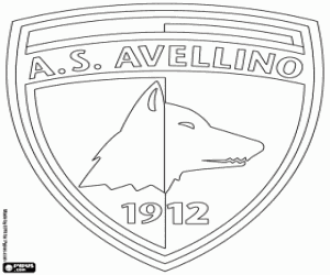 Colorear Insignia del AS Avellino 1912