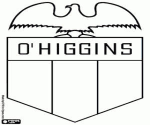 Colorear Insignia del CD O'Higgins, Chile