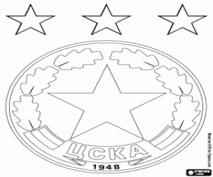 Colorear Insignia del CSKA Sofia