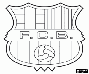 Colorear Insignia del FC Barcelona