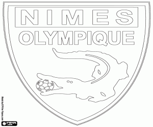 Colorear Insignia del Nîmes Olympique