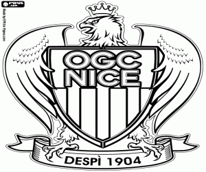 Colorear Insignia del OGC Niza