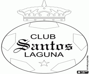 Colorear Insignia del Santos Laguna