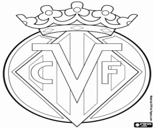 Colorear Insignia del Villarreal CF